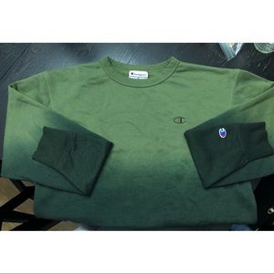 Champion Gradient Green Crewneck